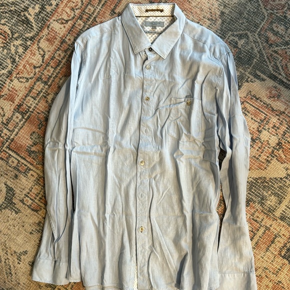 Ted Baker Blue Dresd Shirt size XL - Picture 1 of 2